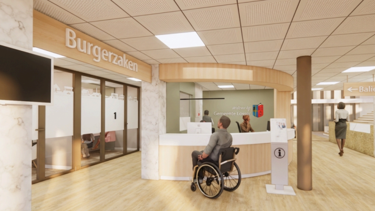 Afbeelding ontwerp gemeentehuis Losser