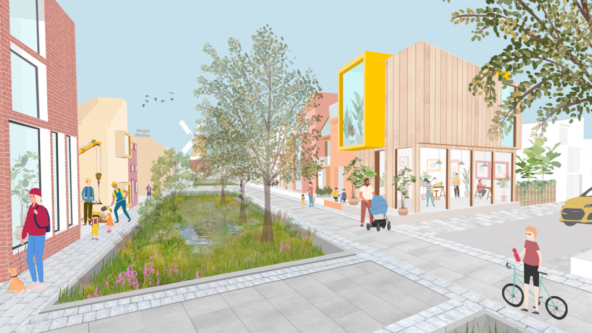 Artists impression Achter de Molen