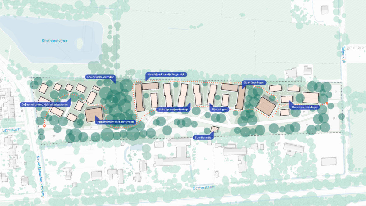 Conceptkaart Telgendijk in Enschede Gemeente Enschede