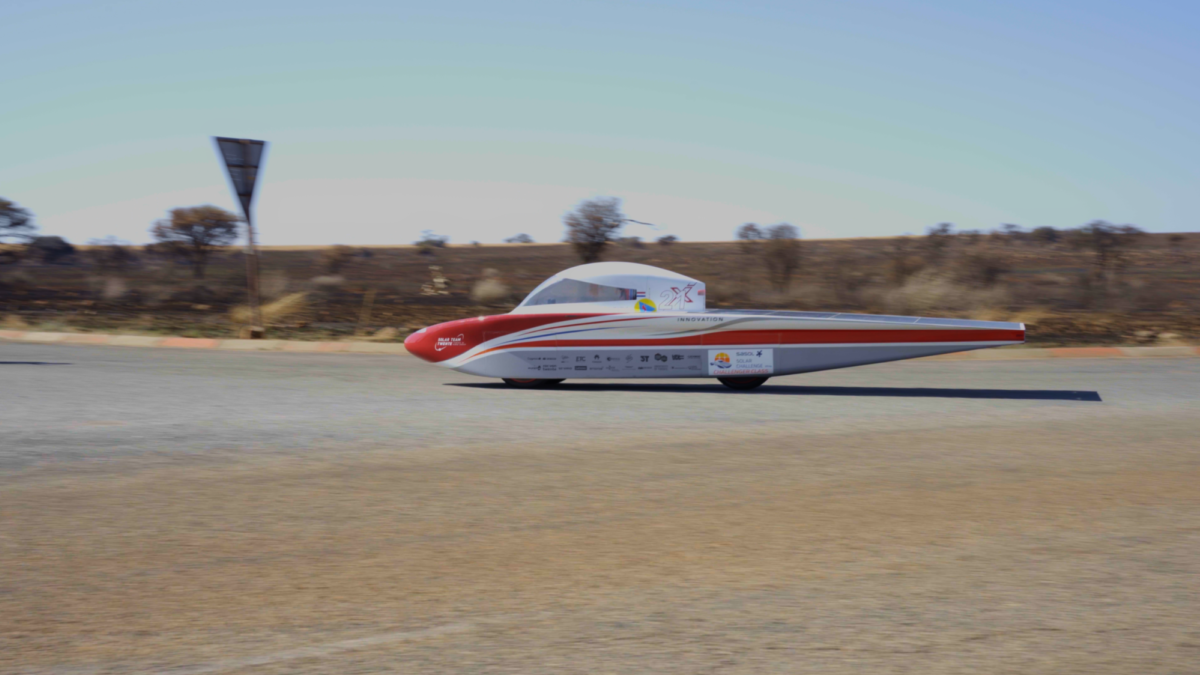 Zonneauto in Zuid Afrika