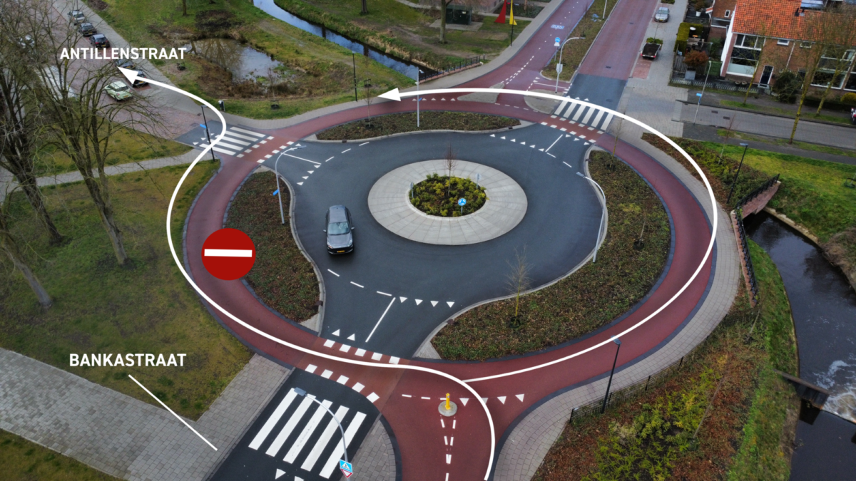 Kaartje bankastraat drone foto 1twente