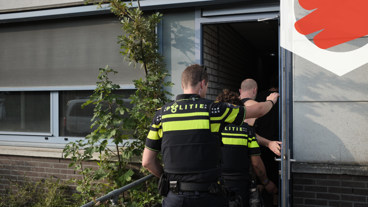 Politie inval c Ernst Bergboer verkiezingen
