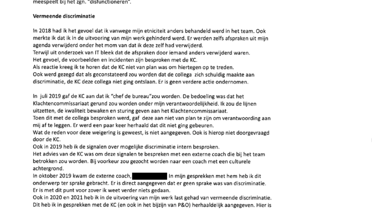 Signalen discriminatie