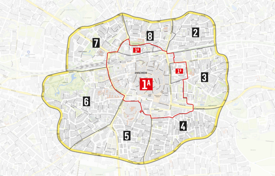 20230907 Parkeerzones gemeente Enschede kaart