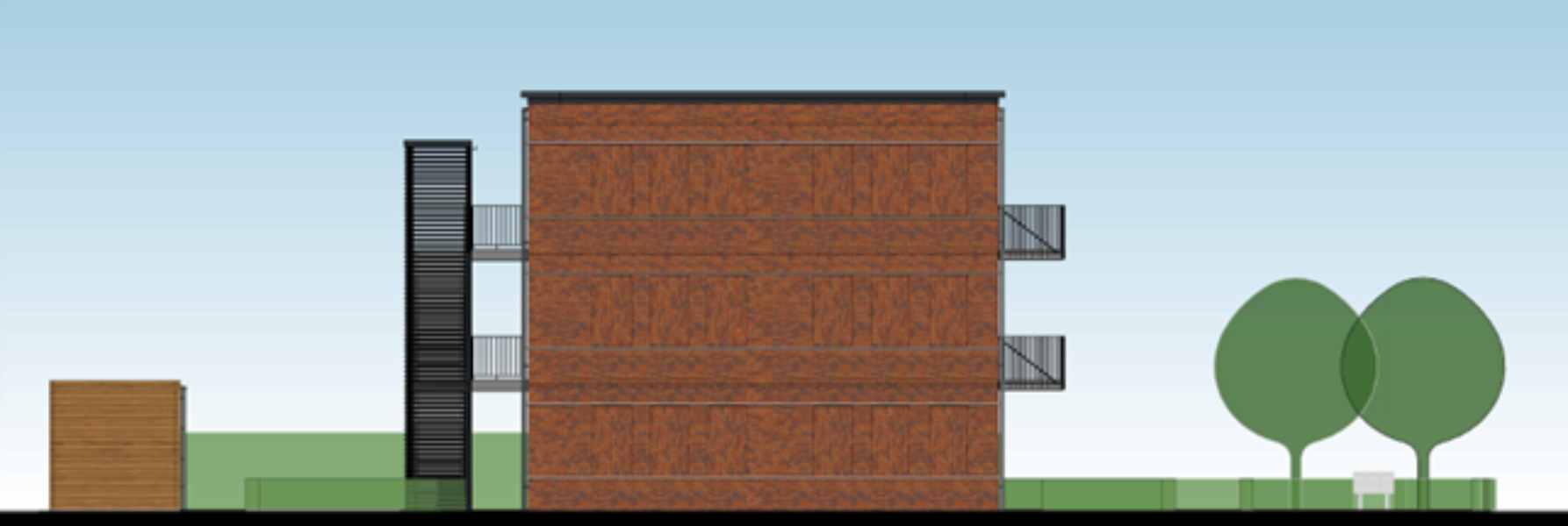 20260327 Nieuw appartementencomplex Haaksbergerstraat zijkant impressie Domijn