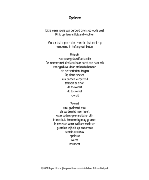 20230327 Vlaamse vluchtelingen gedicht Regine Hilhorst