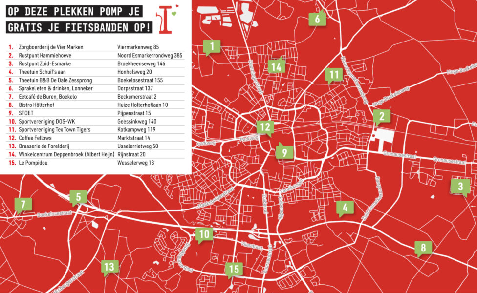 Map fietspompen