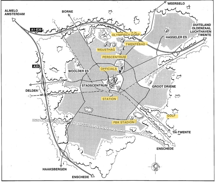 240902 Plattegrond Paralympics Hengelo 1992