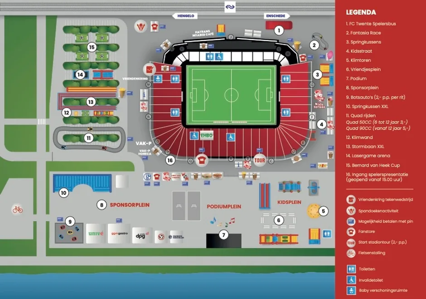 Plattegrond Open Dag FC Twente FC Twente Media