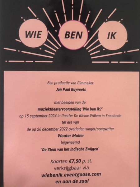 Affiche filmvoorstelling Wouter Muller Boudewijn Muller 2