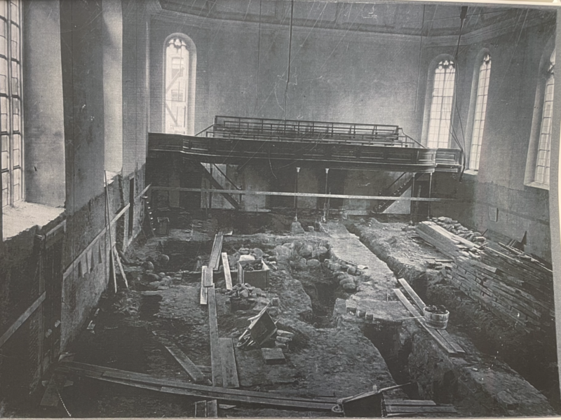 opgravingen Grote Kerk - 1927