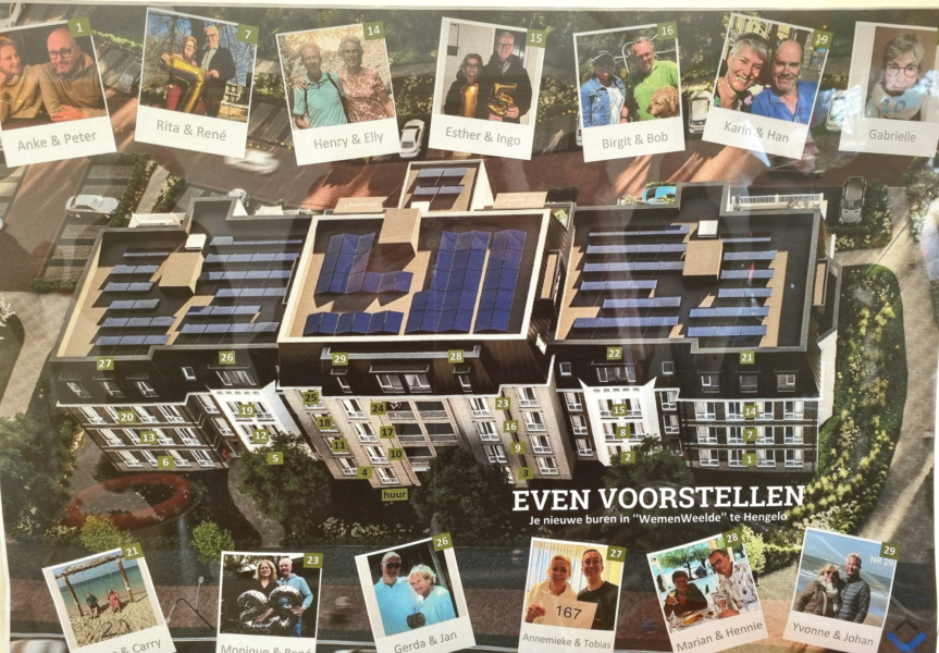 Wemen Weelde in Hengelo bewoners op poster om elkaar te leren kennen 2025