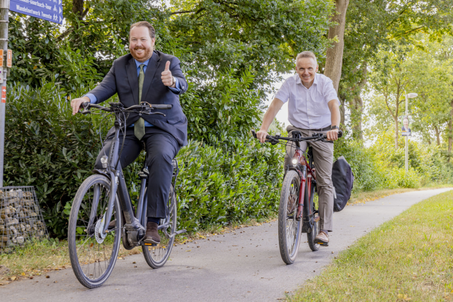 Jeroen Diepemaat op de fiets