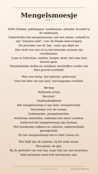 Mengelmoesje 02 gedicht Dinand Munnik