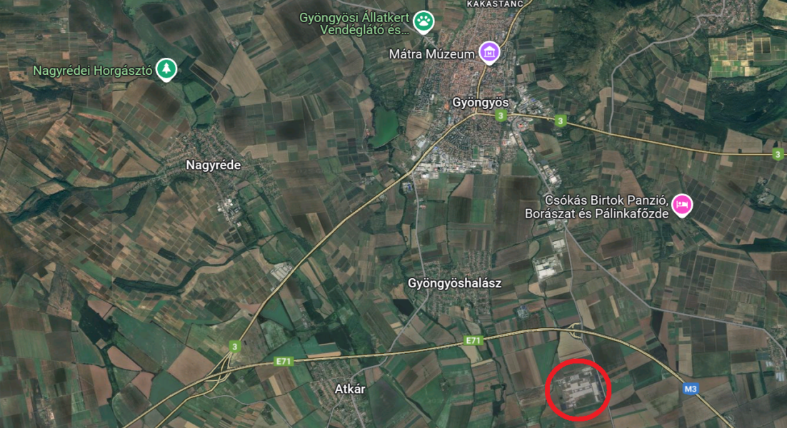 Google Maps Gyongyos Gyongyoshalasz Apollo Tyres