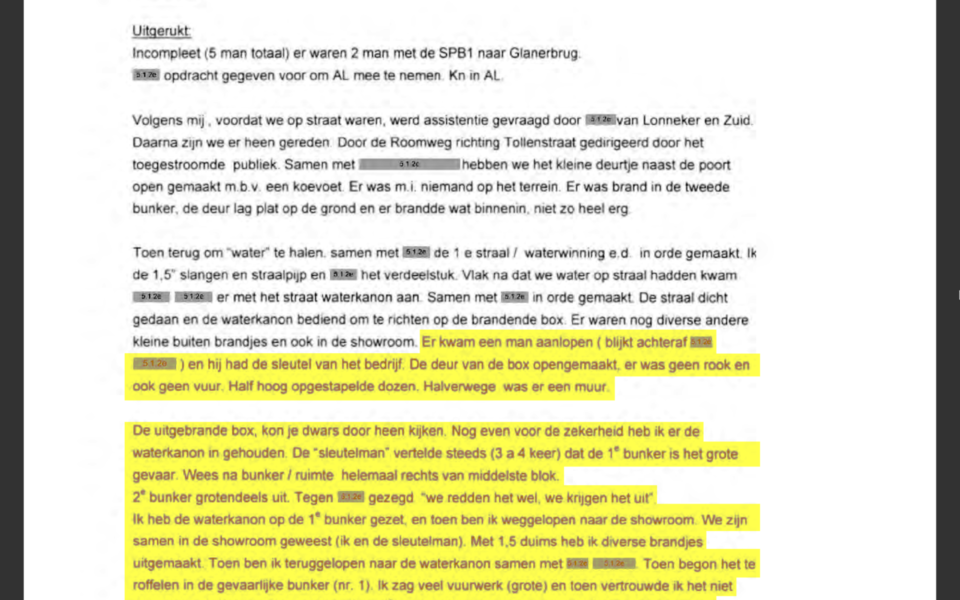 Brandweerverklaring