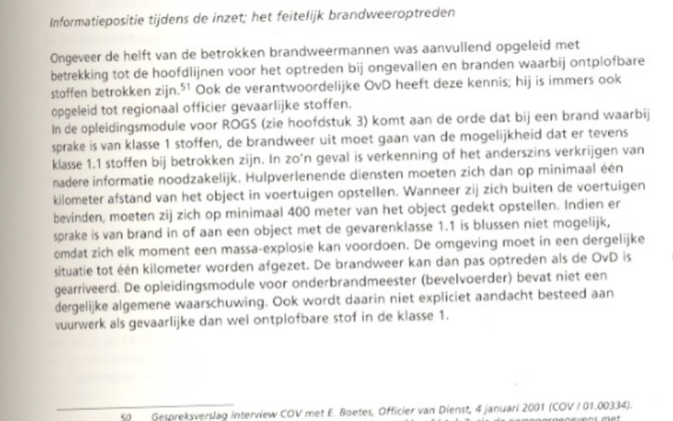 vuurwerkramp - Opleiding rampen en ongevallen met gevaarlijke stoffen